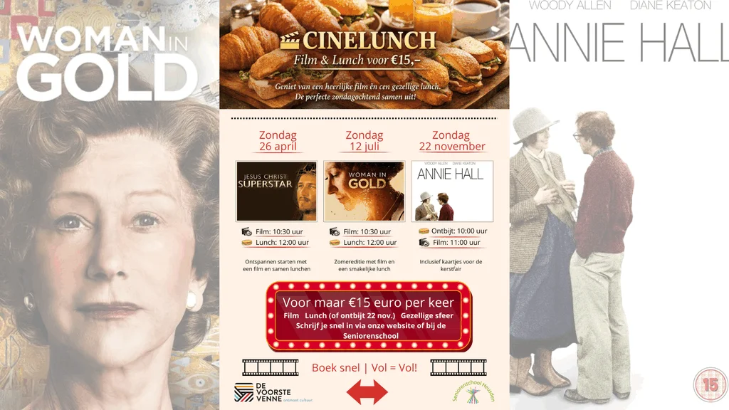 12 juli 2026: Film Woman in Gold & lunch