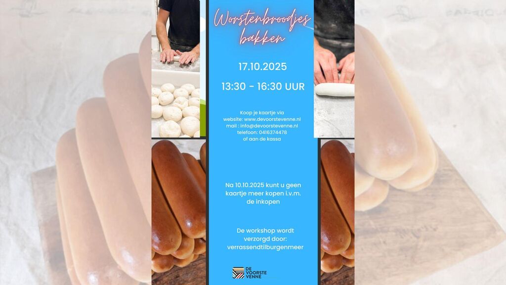17-10-2025 13:30 uur Worstenbroodjes bakken bij de Voorste Venne